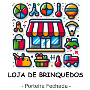 LOJA COMPLETA - brinquedos, mat. escolar, itens de bazar, prateleiras, gôndolas etc