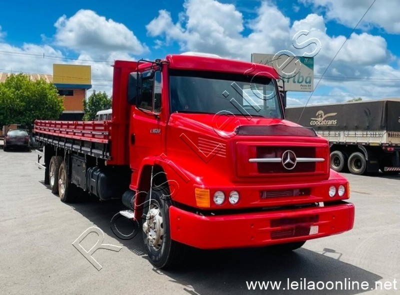  M.BENZ/L1620 ANO 1997/1997 - COR VERMELHA-DIESEL - NO ESTADO