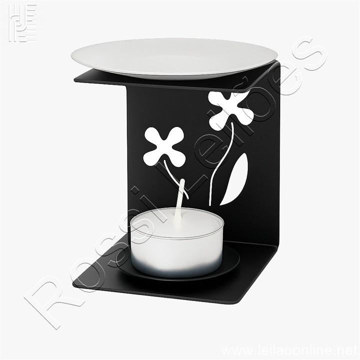 Aprox. 90 unidades de Queimador De Óleos Essenciais Decorativo Aço Inox Com Vela Modelo FLORES. SEM USO.
