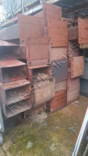 [ LANCES POR KG ] APROX. 5.700, KG - 22 UN. - PÉS DIREITO PARA MEZANINO /GALPÃO - COMPRIMENTO 5,20 MTS ( 400X203 MM) ESPESSURA 5MM - NO ESTADO