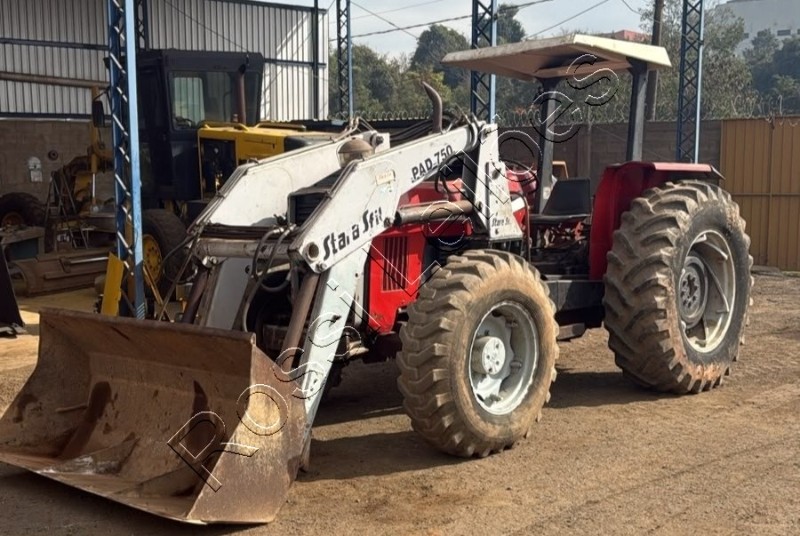 [ VÍDEO ] TRATOR MASSEY FERGUSSON MOD. MF 292 ANO 1990  - COM IMPLEMENTO / TRAÇADO  - FUNCIONANDO