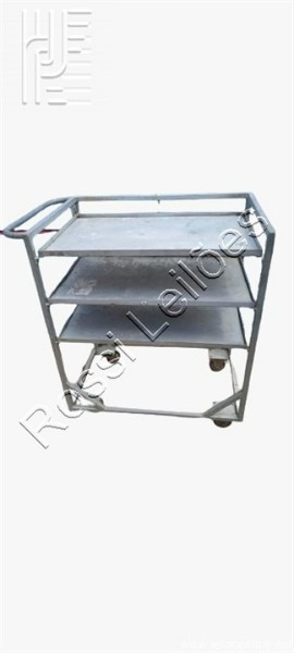 5 un. carrinhos galvanizados com 3 plataformas na dimensão de 1,10 cm altura…