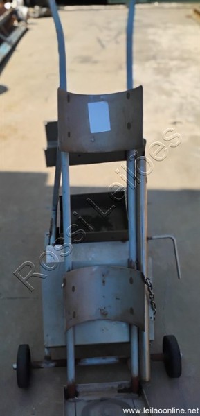 01 Carrinho para transportar cilindro ( feito em aço inox)