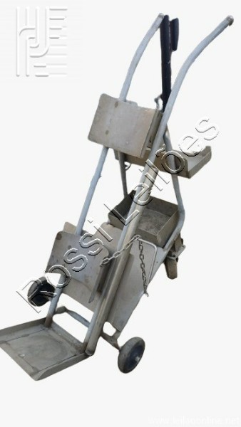 01 Carrinho para transportar cilindro ( feito em aço inox)