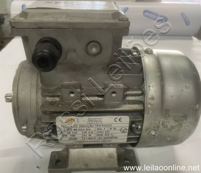 Motor para acoplamento trifasico funcionando