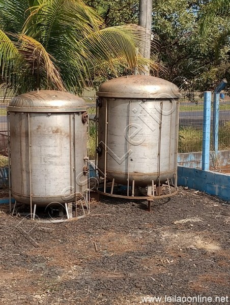 02 Unidades de Resfriadores em aço inox para refrigerante