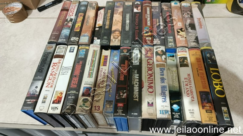 30 unidades de FITAS VHS GRAVADAS (no estado) CONFORME FOTO, C/ESTOJO ORIGINAL